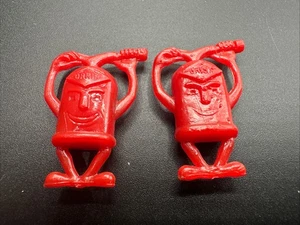 2 Vintage Call Otto The Orkin Man Advertising Key Chain No Chain - Picture 1 of 3