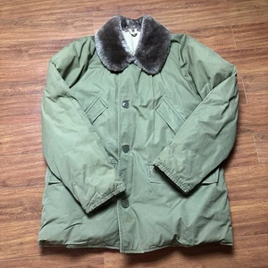 Vintage Eddie Bauer Down Blizzard Proof Green Jacket XL 50s 60s Puffer Coat - Bild 1 von 20