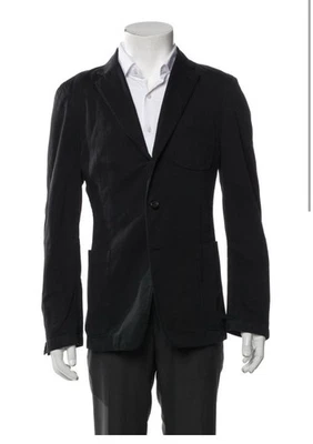 Prada Mens Authentic Solid Black Long Sleeve Blazer Jacket IT 46 US 36 Small - Image 1 of 4
