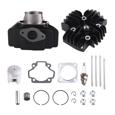 Set Cilindro Pistone for Yamaha PW50 1981-2009 QT50 1979-1987 con Accessori - Immagine 1 di 4