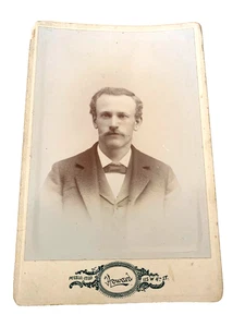 Antiguo retrato de caballero foto gabinete tarjeta Howard Pueblo Colorado - Imagen 1 de 4