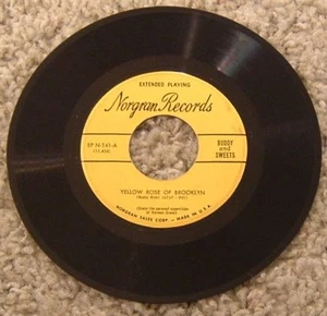 45 RPM By Buddy & Sweets, "You're Getting To Be A Habit With Me" on Norgran in E - Picture 1 of 2