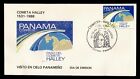 DR WHO 1986 PANAMA FDC SPACE HALLEYS KOMET SIEGEL BILD ABBRECHEN k07242
