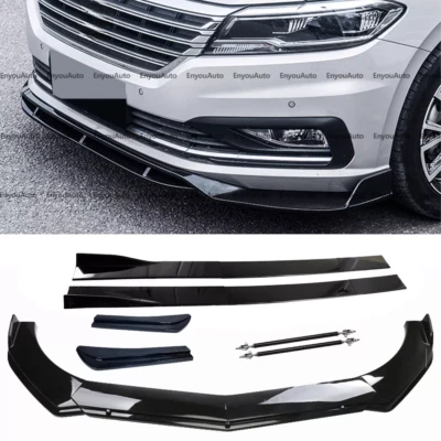 Front Bumper Lip 86" Side Skirt Rear Bumper Lip Black For Volkswagen CC - Image 1 of 4