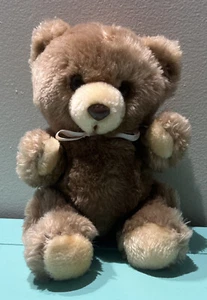 RARE VINTAGE 1981 ANIMAL PLUS TOYS PLÜSCHTIER BRAUNER TEDDYBÄR - Made in Korea - Bild 1 von 7
