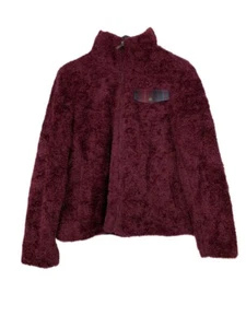 Pendleton Jacket M Medium Women's Fuzzy Zip Burgundy New with Tags - Picture 1 of 9
