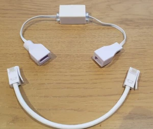 BT do BT Gniazdo na żeńskie + Wtyczka na męski Telefon ADAPTER Gniazdo Linia Internet KIT - Zdjęcie 1 z 4