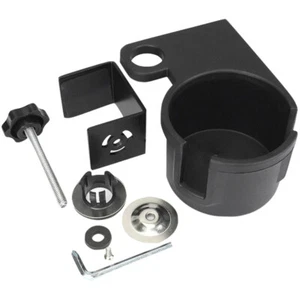 Deskside Water Cup Holder Travel Office with Clip Clamp on Drinks - Picture 1 of 12