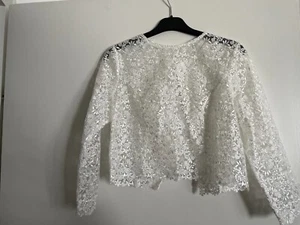 Spitzeoberteil Hochzeit Braut Zweiteiler - Bild 1 von 3