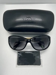 Coach Devyn S825 Sunglasses Black Full Rim Frames Designer W/ Case New 61-16-125 - Picture 1 of 7