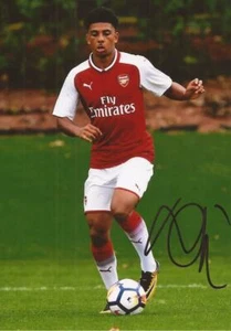 ARSENAL* XAVIER AMAECHI SIGNED 6x4 ACTION PHOTO+COA - Picture 1 of 1
