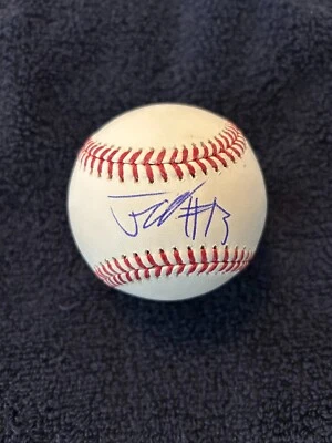 JUSTIN CRAWFORD AUTOGRAPHED SIGNED RAWLINGS OMLB BASEBALL JSA COA PHILLIES - Image 1 of 4