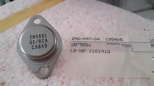 Transistor de potencia Si NpN 15A 160W 70V complementario 2N5881 GE/RCA (2N5879) EE. UU. - Imagen 1 de 4