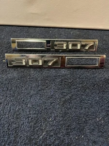 OEM 1968 69 Chevelle 307 Front Fender Emblems - Very Nice OEM Emblems 3945291 - Picture 1 of 7