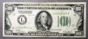 $100 FRN Series of 1928-A, Fr# 2151L, F - VF. - Picture 1 of 2