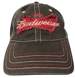 Budweiser Anheuser Busch Cervecería Cerveza Camionero Sombrero Gorra Marrón Rojo Papá Sombrero - Imagen 1 de 8