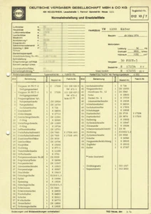 Datenblatt / Einstellen / Ersatzteile Solex 30 PICT-3 Vergaser - VW Käfer / 1200 - Picture 1 of 2