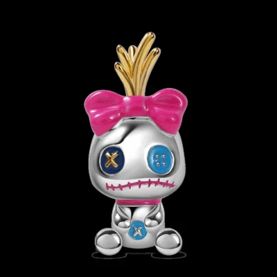 Pulsera Lilo & Stitch Scrump Trapo Muñeca Dije Plata de Ley S925 Sello Foto 1 de 4