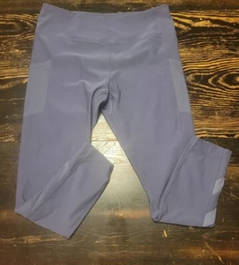 Mondetta Women's Leggings Size XL Yoga Pants Blue Mesh Trim Spandex Side Pockets - Picture 1 of 10