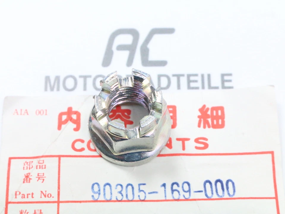 Honda CT 70 90 110 125 K Kronmutter Vorderrad Original nut front wehl - Изображение 1 из 1