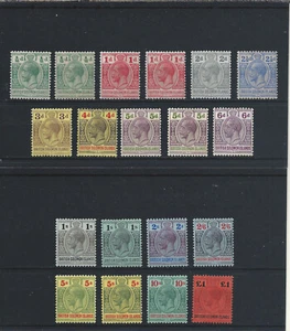 BRITISH SOLOMON ISLANDS 1914-23 SET WITH SHADES (19) MINT SG 22/38 CAT £500+ - Bild 1 von 2