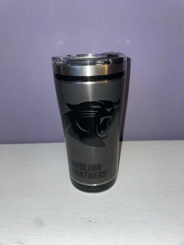 Tervis - 30oz Stainless Steel Black tumbler - Carolina Panthers - NFL Cover
