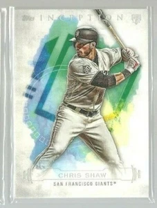  2019 Topps Inception #30 Chris Shaw RC (ref 57603) - Picture 1 of 1