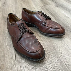 Allen Edmonds Bradley Split Toe Oxfords Ox Brown US Made Men's 9 EEE - Picture 1 of 12