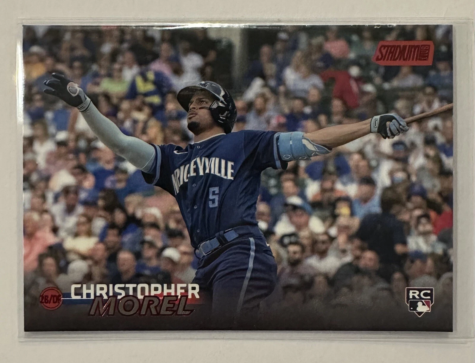 2023 Topps Stadium Club RED FOIL #139 Christopher Morel - Chicago Cubs RC