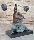 Souvenirs sportifs en bronze massif : grande statue abstraite de Milo à vendre