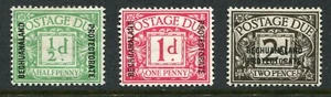 Bechuanaland Protectotate 1926 Postage Due set of 3 stamps SG D1-D3 MM (FE042) - Picture 1 of 2