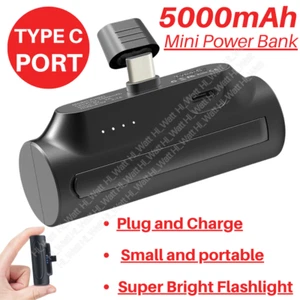 5000mAh Mini Power Bank Portable Fast Charging Battery Pack For Phone Type-c LG - Picture 1 of 8
