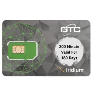 Iridium Global Satellite PREPAID SIM - 200 Minutes / 180 Day Airtime - Picture 1 of 5
