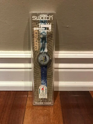 Swatch Melody de Paulo Mendonca 1996 Juegos Olímpicos de Atlanta EN CAJA COMPLETA AZUL Foto 1 de 4