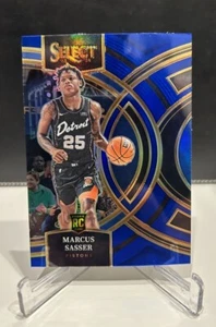 Marcus Sasser - Retail Prizm Blue Premiere - Rookie RC - 2023-24 Panini Select - Picture 1 of 2