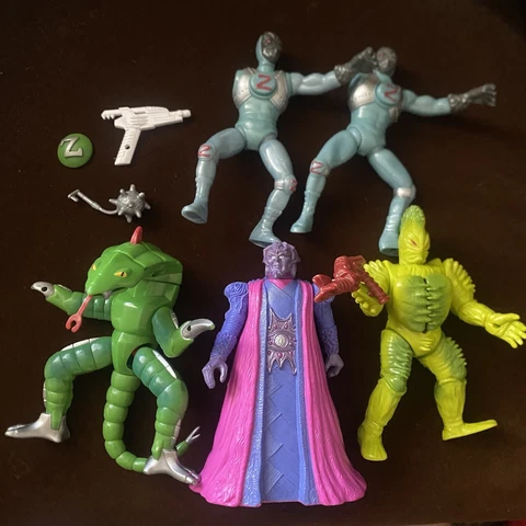 Vintage Power Rangers Villains Bandai Lot Evil Space Aliens 93-95 W/ Accessories Cover