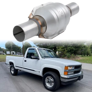 Catalytic Converter 2" Inlet/Outlet Heat Shield EPA For Chevy C1500 C2500 C3500 - Picture 1 of 12