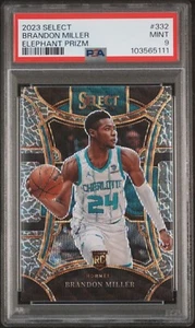 2023 Select Brandon Miller Elephant Prizm Mezzanine PSA 9 Rookie - Picture 1 of 2