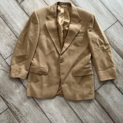 Blazer de Colección Roundtree Yorke Para Hombre Abrigo Deportivo Chaqueta 100% Cabello Camel Tostado EE. UU. Foto 1 de 4