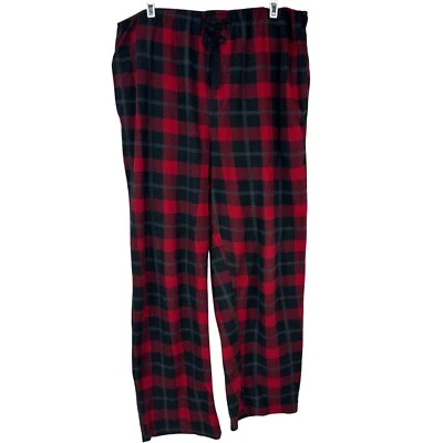 Pantalones de dormir a cuadros rojos y negros Perry Ellis Portfolio para hombre talla XL Foto 1 de 4