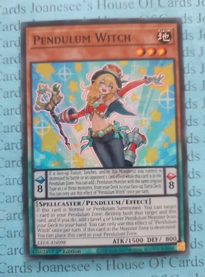 LEDE-EN098 Pendulum Witch Super Rare Yu-Gi-Oh Card 1st Edition New - Image 1 of 3