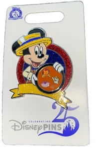 2025 Disney 25 Years 25th Anniversary Pin Trading Mickey Mouse NOC - Picture 1 of 1