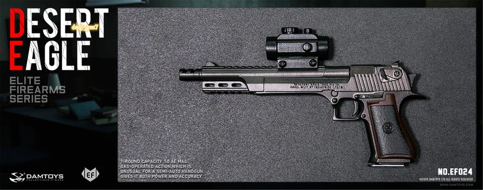 Pistola modelo DAMTOYS 1/6 EF024 Black Desert Eagle para muñecas figura masculina de 12" Foto 1 de 4