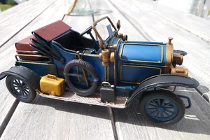 Nostalgie Oldtimer Cabriolet Modellauto Blechauto Antiklook 12x28x11cm Nr227 NEU - Bild 1 von 7