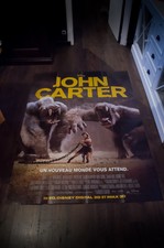 JOHN CARTER Walt Disney 4x6 ft Vintage French Grande Movie Poster 2012