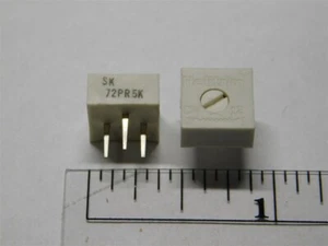 10 Vintage Helitrim 72PR5K 5K Ohm 3/8"Single Turn Cermet Trimming Potentiometers - Picture 1 of 1