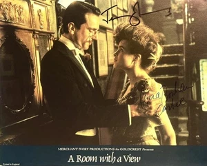 Julian Sands & Helena Bonham Carter - signed Autogramm - "A Room With A View" - Bild 1 von 6