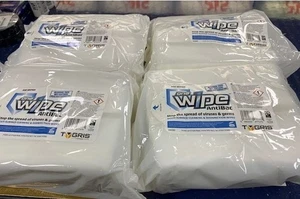 Tygris One Wipe Salviette AntiBac Multi Superficie e Disinfettanti - Confezione da 100 - Foto 1 di 1