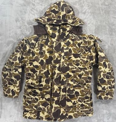 Chaqueta Parka Avid Exterior Camuflada Lona Clima Extremo Cremallera Capucha Pato Rasgado Foto 1 de 4