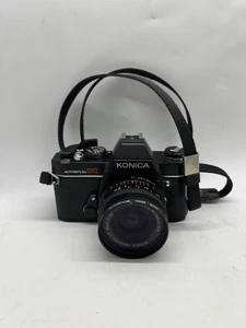 Vintage Konica Autoreflex TC 35mm pellicola reflex con obiettivo zoom Konica Hexanon - Foto 1 di 24